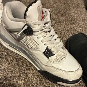 Jordan White and Black Sneakers